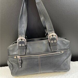 Tignanello Women's Black Leather Purse/Shoulder Bag SKU 4807